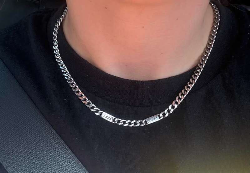 Customer photo review of Individuelle Cuban-Link-Namenskette