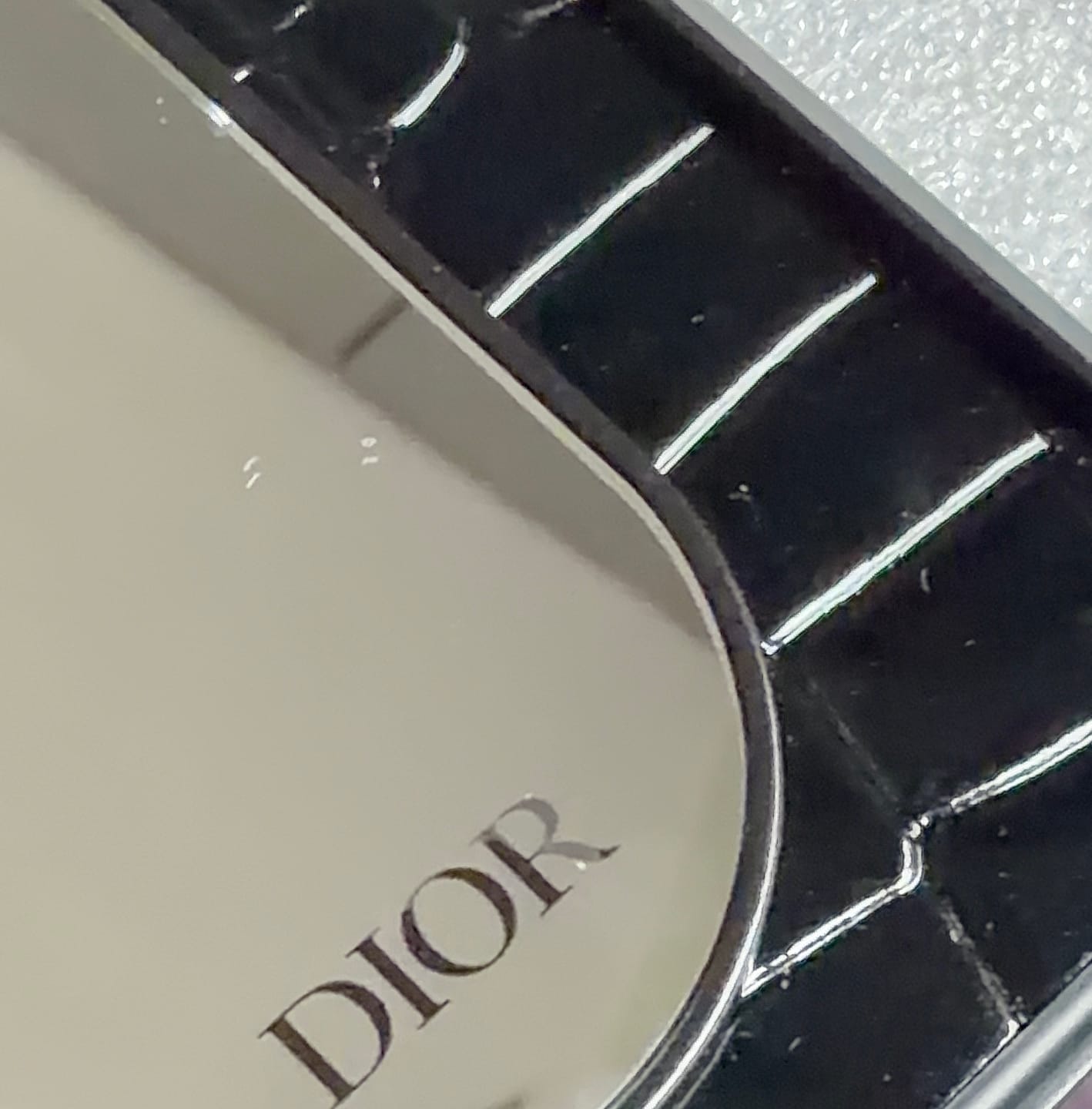 Customer photo review of Luxury Croc Texture Mirror Ring Holder iPhone Case