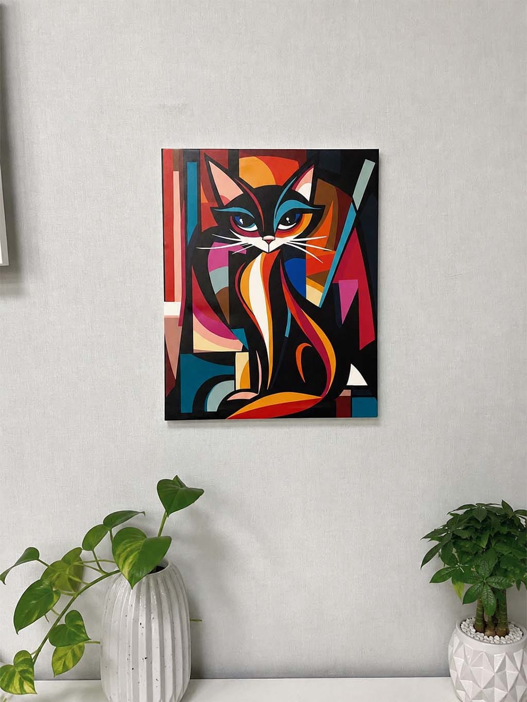 Customer photo review of Chat Abstrait Éclatant