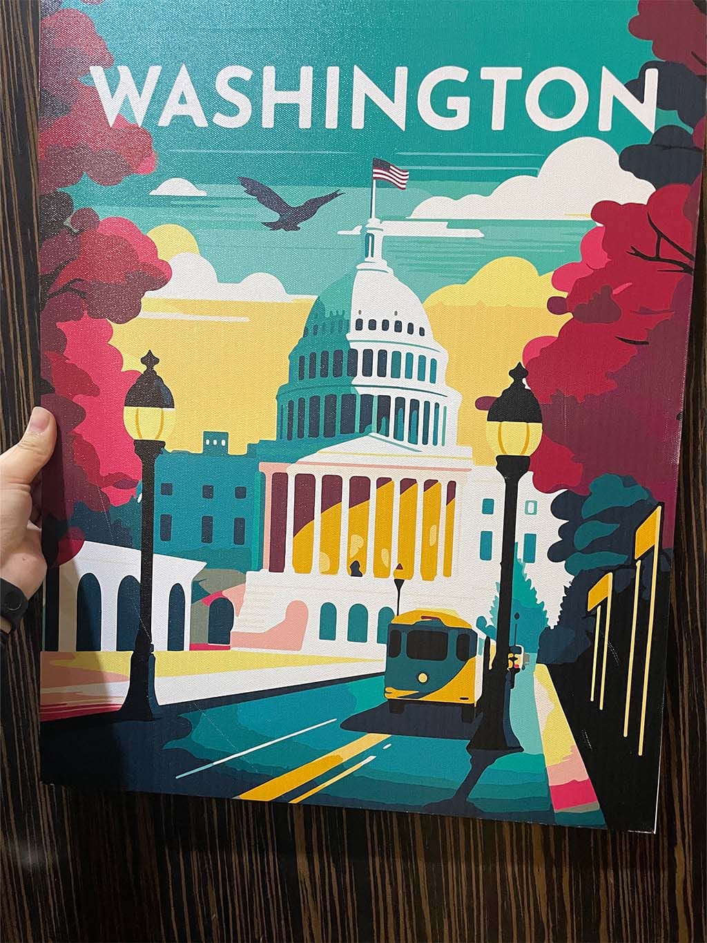 Customer photo review of Affiche Vintage Washington