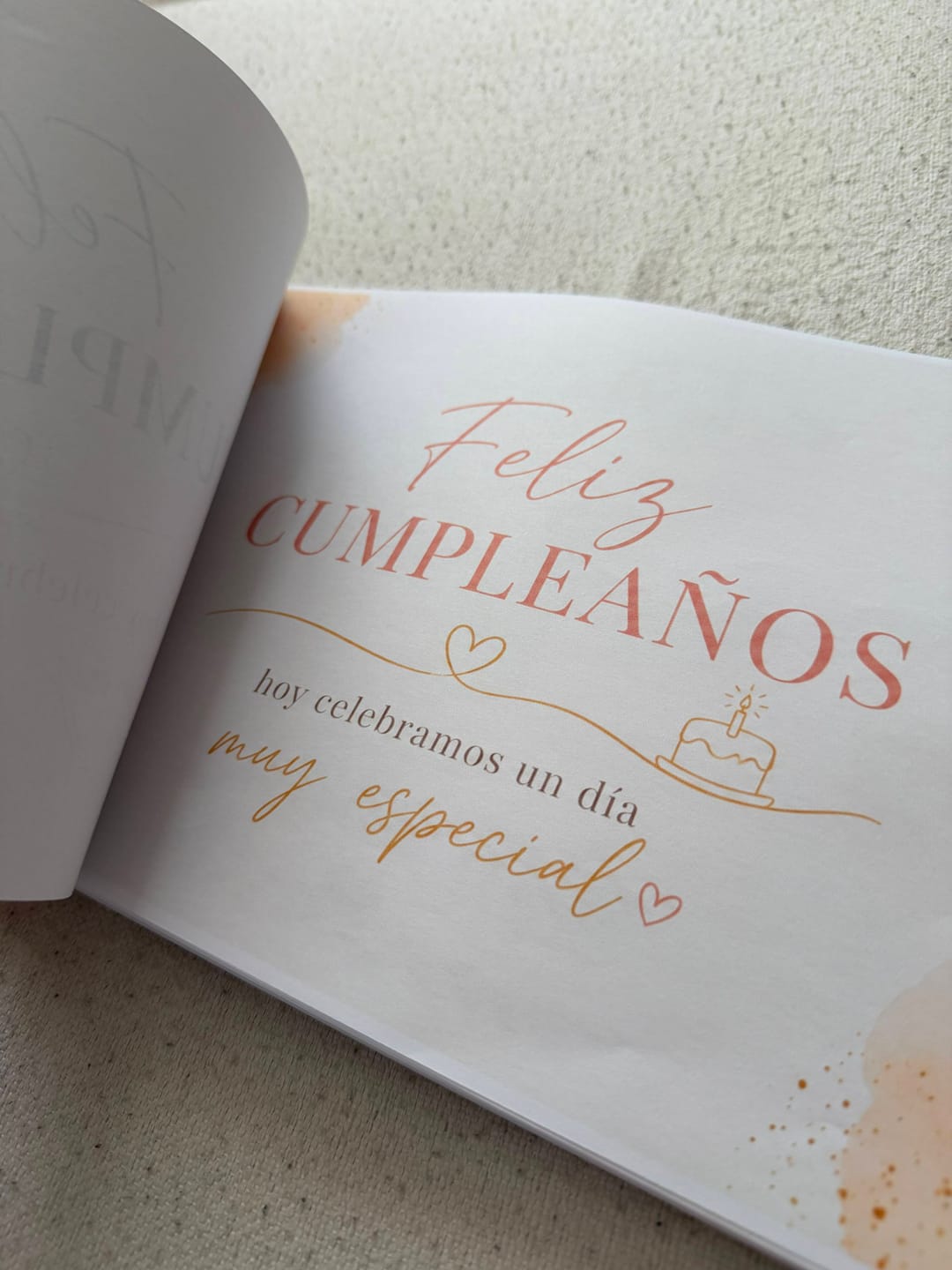 Customer photo review of Álbum Imprimible Feliz Cumpleaños