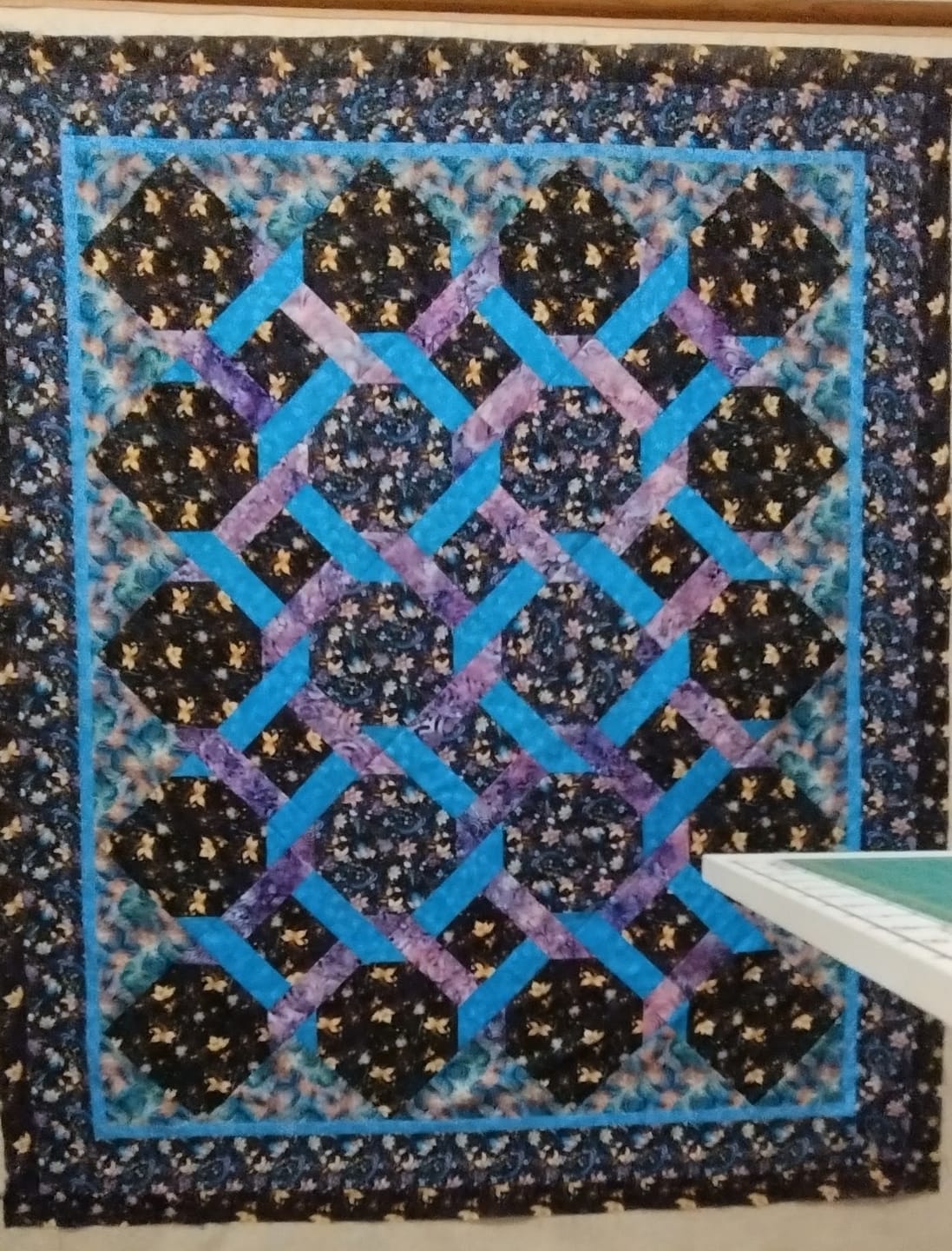Customer photo review of Wild Watercolor Paisleys Pattern #7 Fabric