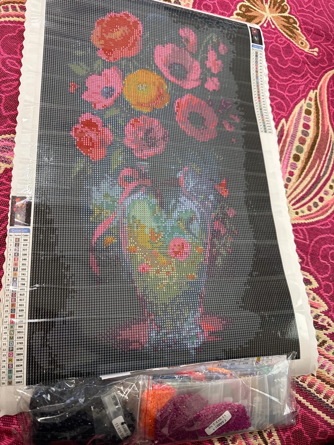 Customer photo review of Vessel of Eternal Bloom (Diamond Painting)