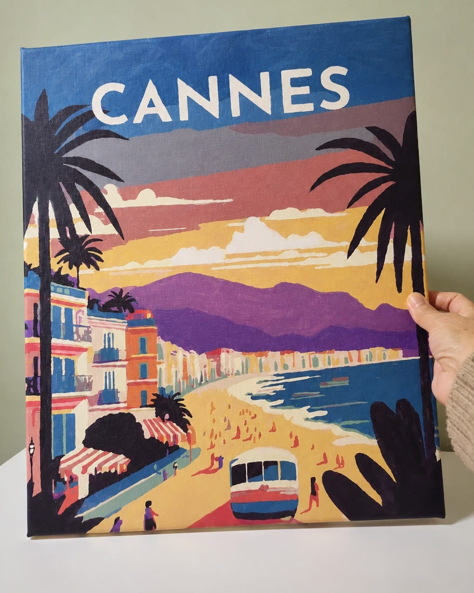 Customer photo review of Affiche Vintage Cannes