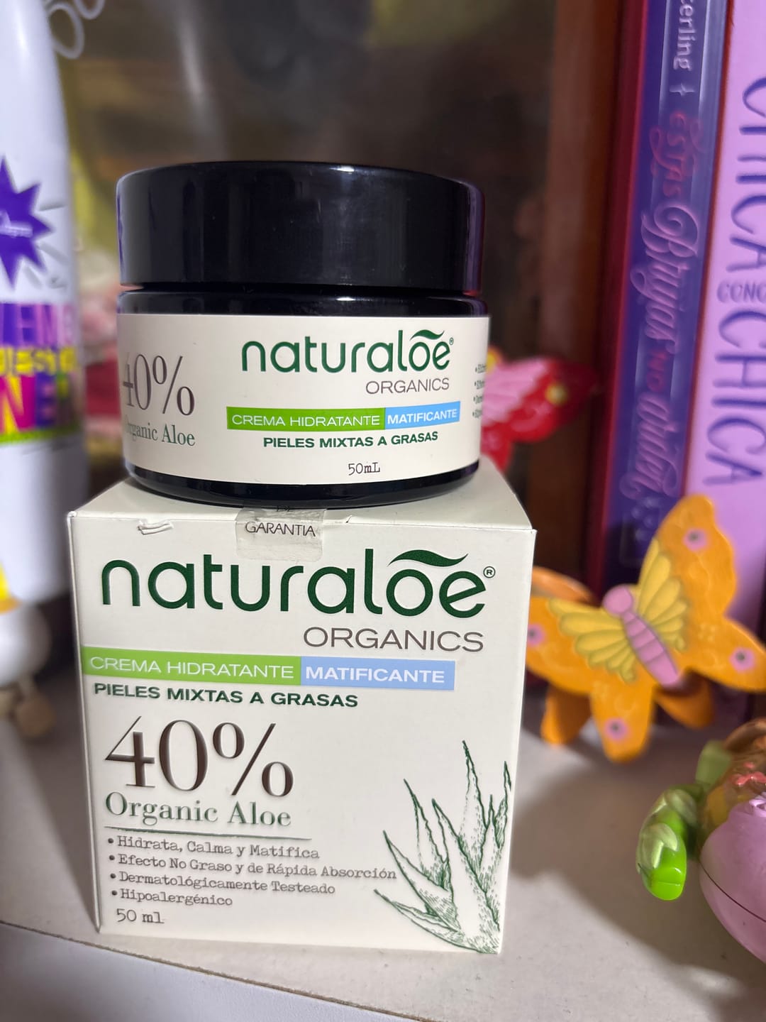 Customer photo review of Crema Hidratante Matificante Piel Mixta a Grasa 50ml