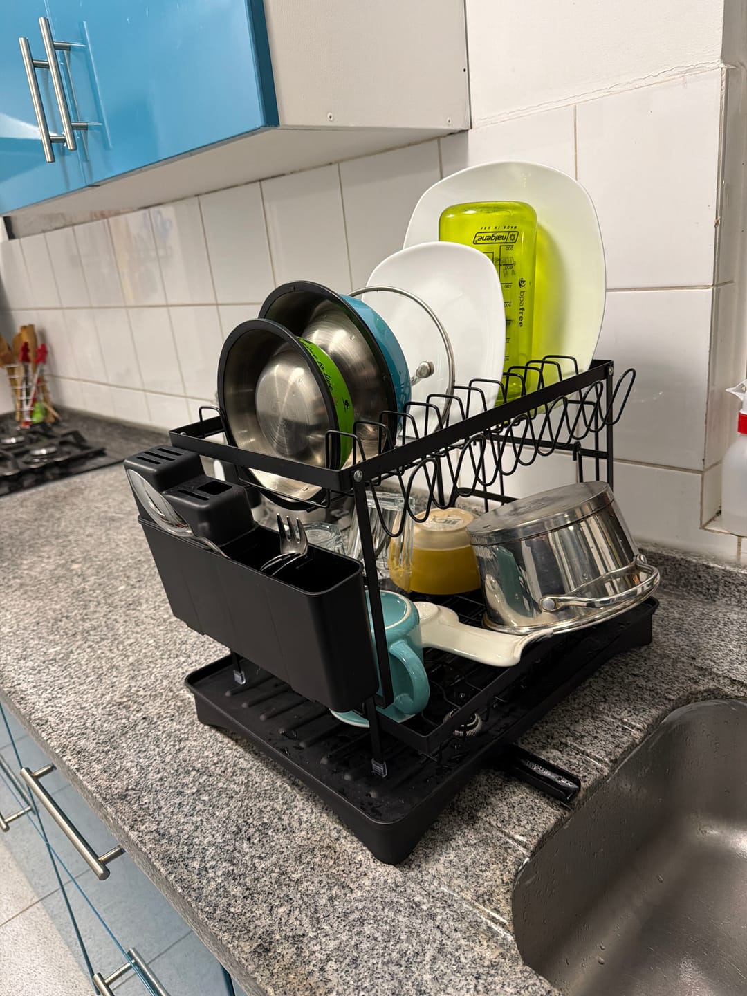 Customer photo review of Escurridor De Platos 2 Niveles Secaplatos Multifuncional