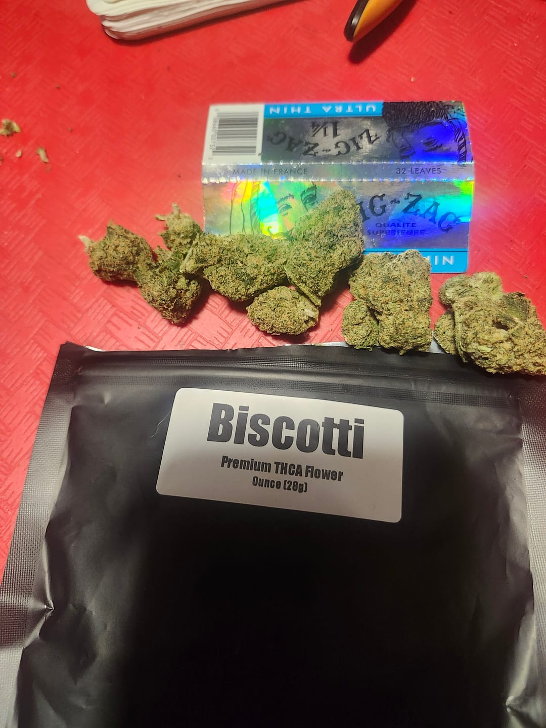 Customer photo review of Biscotti THCA Flower (Premium)