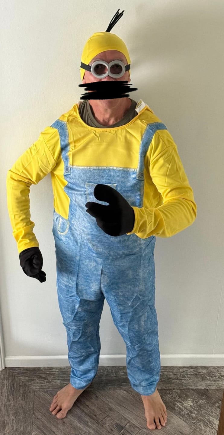 Customer photo review of Minion Kevin Adults Costume