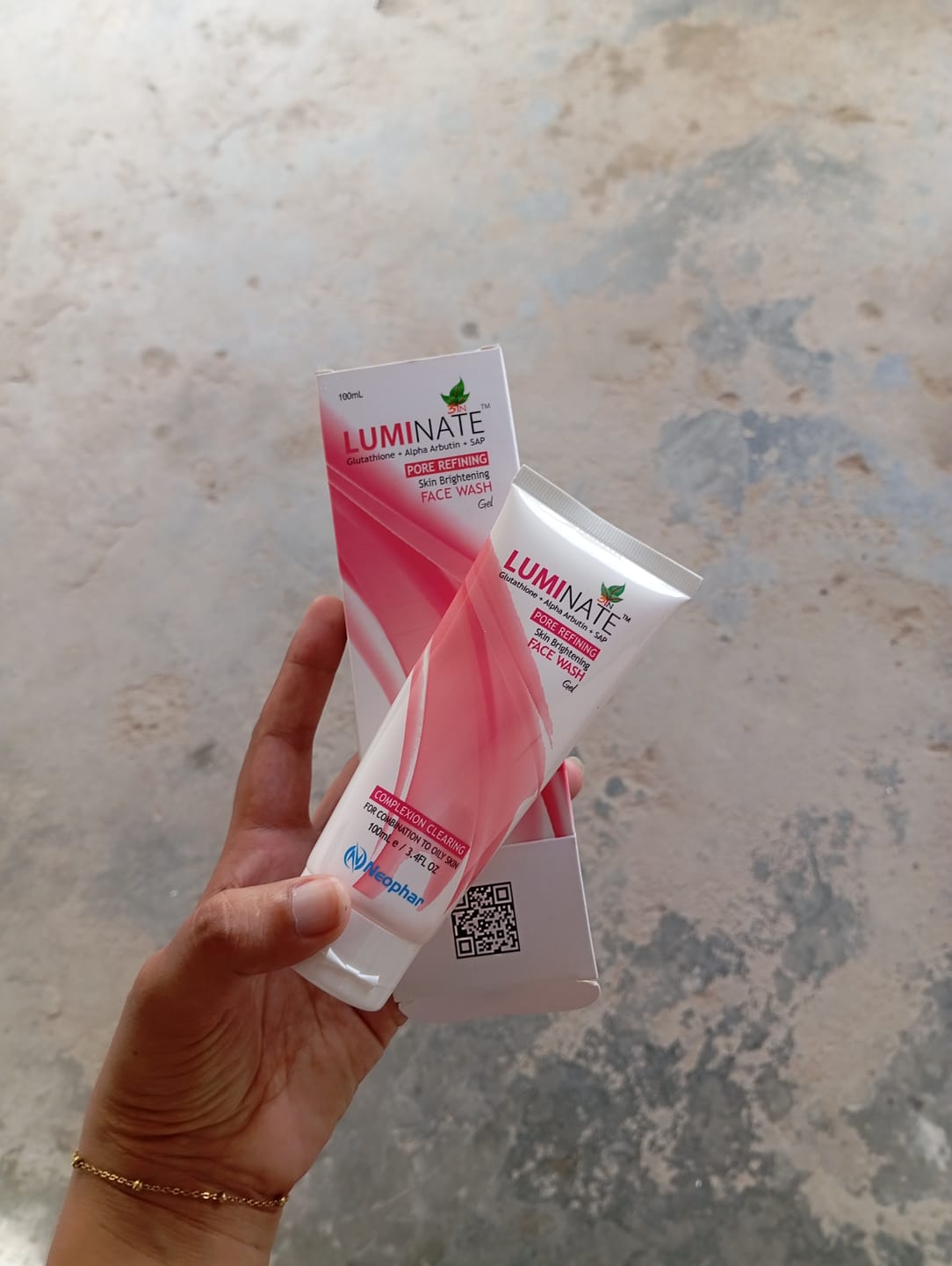 Customer photo review of Luminate Intense Skin Brightening Cream