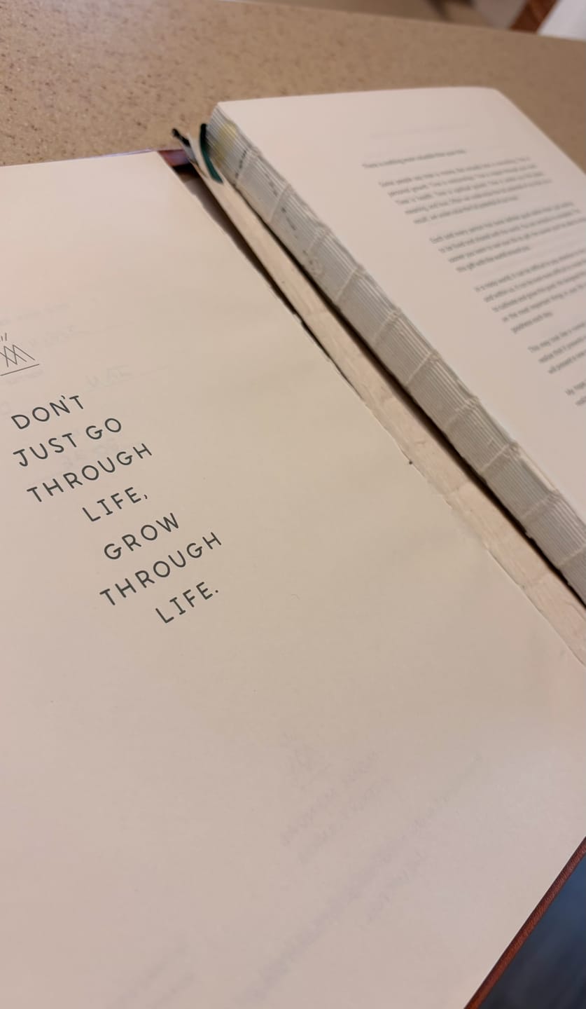 Customer photo review of Monk Manual™ Weekly Planner