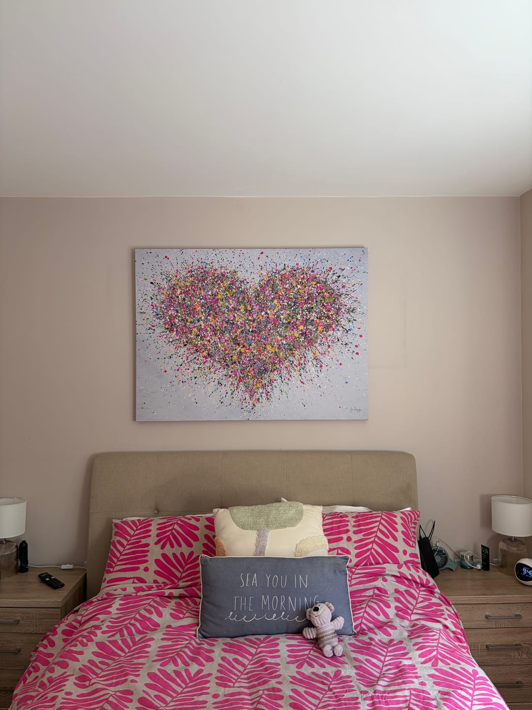 Customer photo review of A Happy Heart Canvas Print