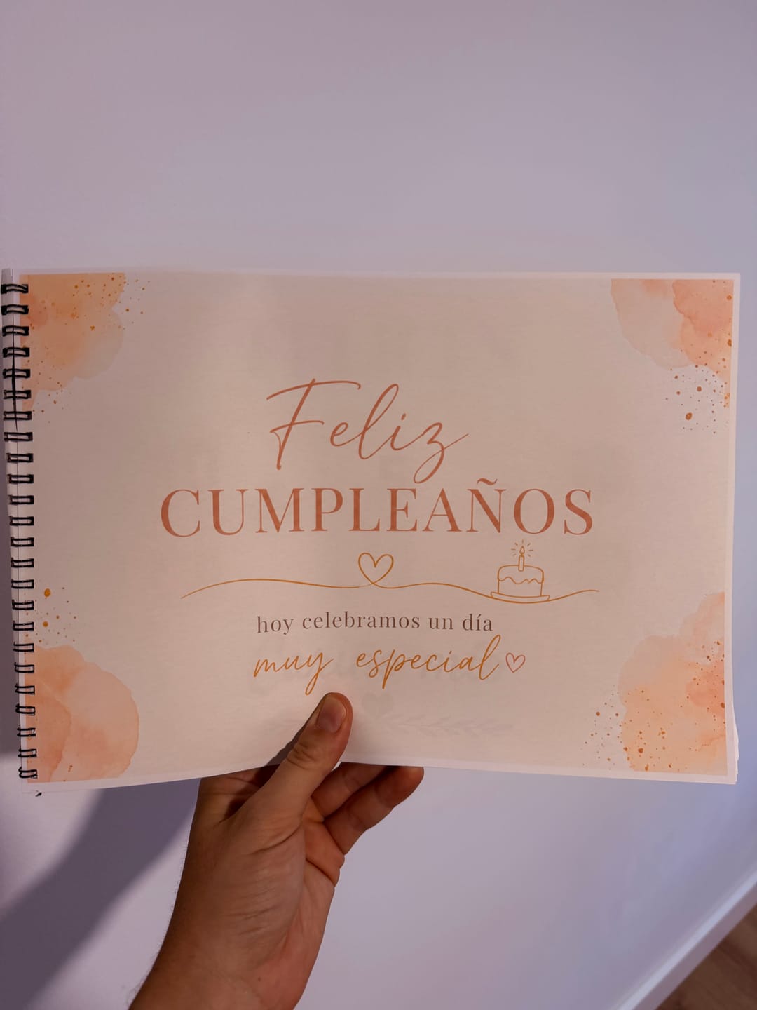 Customer photo review of Álbum Imprimible Feliz Cumpleaños