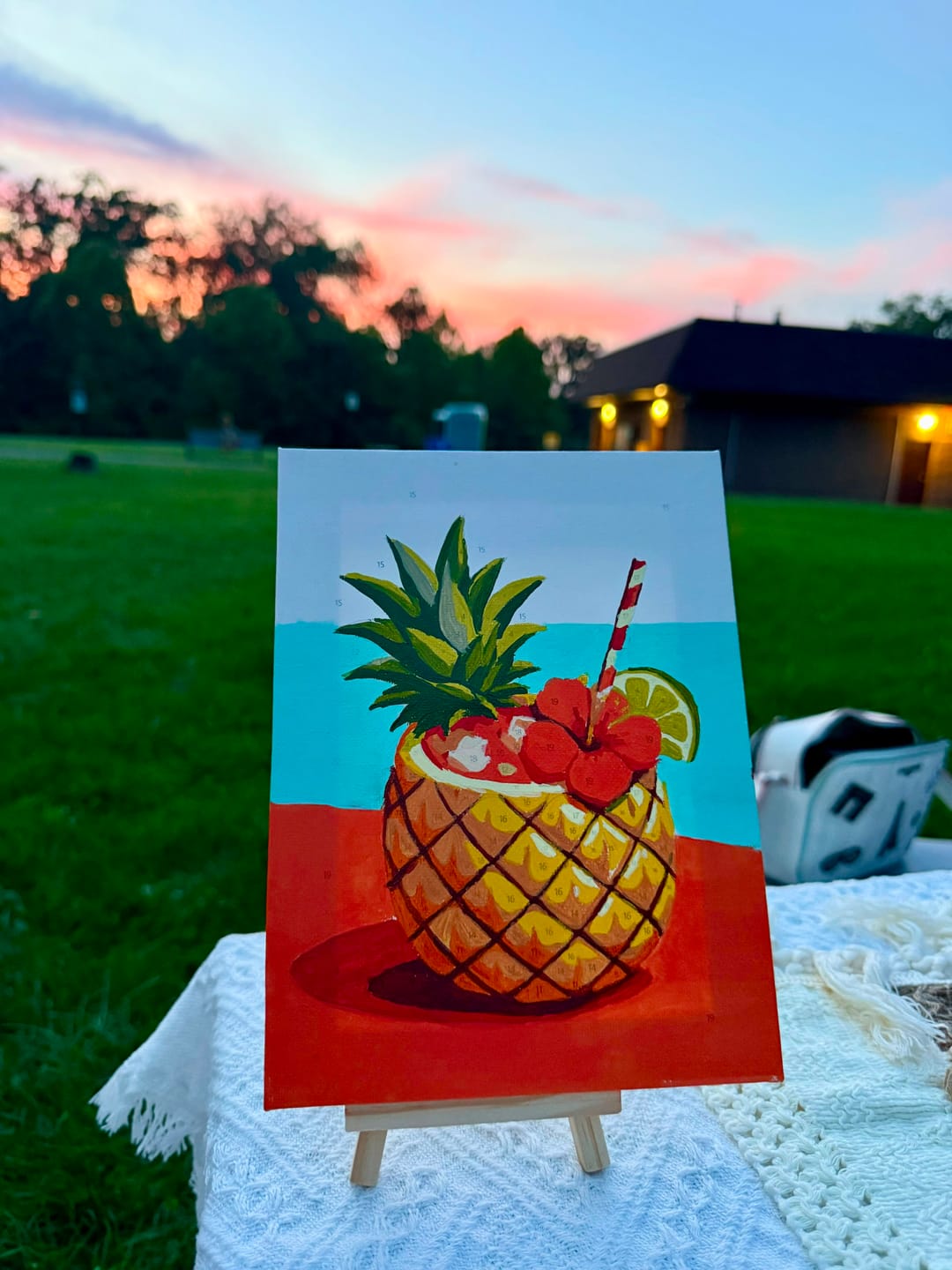 Customer photo review of 6 Mini Paintings - Hawaiian Aloha Set