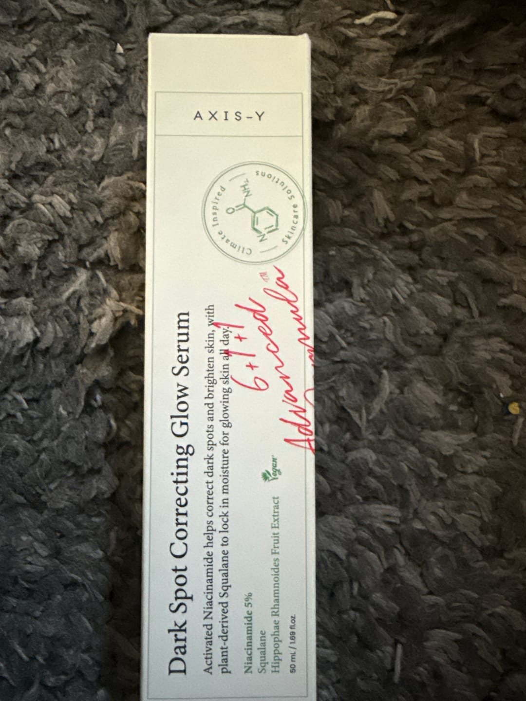 Customer photo review of AXIS-Y - Sérum - Dark Spot Correcting Glow Serum
