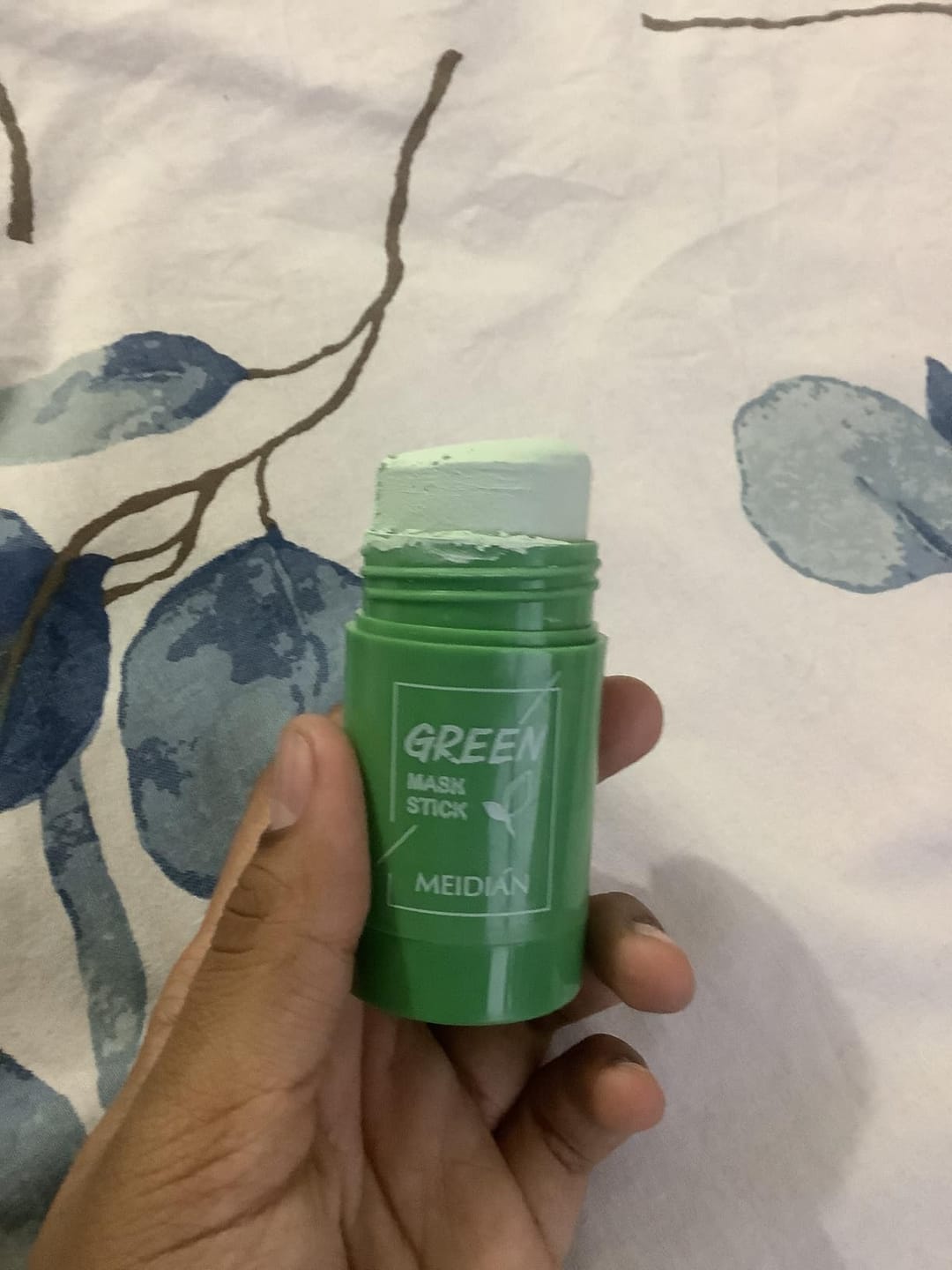 Customer photo review of Green Stick Face Mask