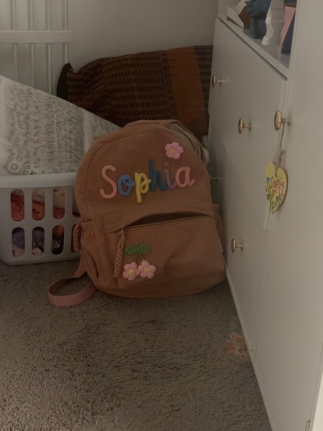 Customer photo review of K&C - Personalized Knitted Backpack