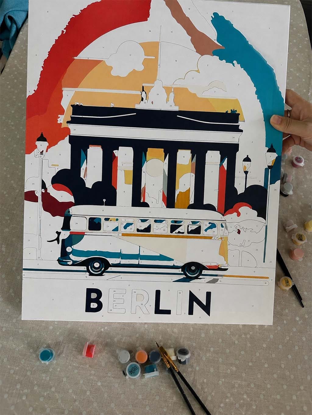 Customer photo review of Affiche Vintage Berlin