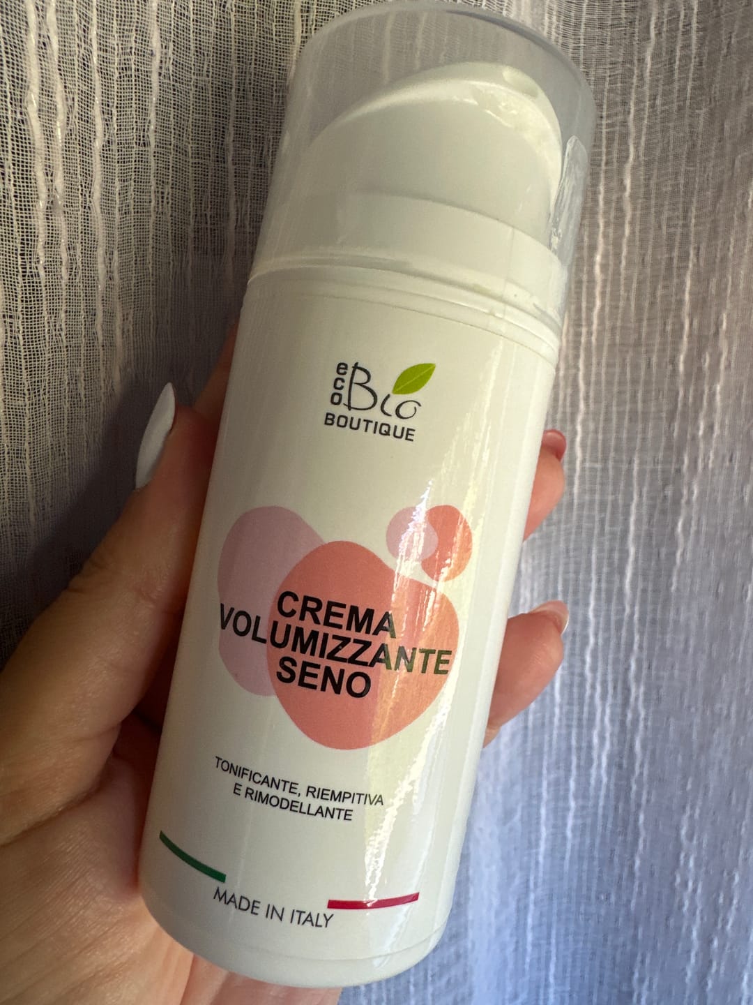 Customer photo review of Crema Volumizzante Seno