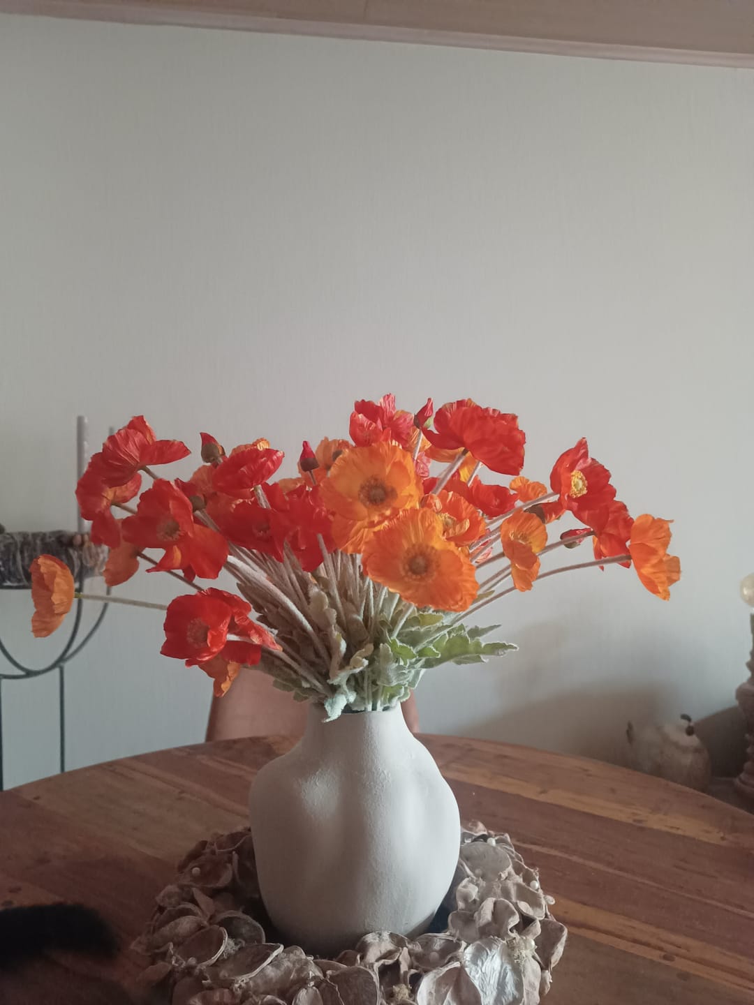 Customer photo review of Zijden Klaprozen - Oranje