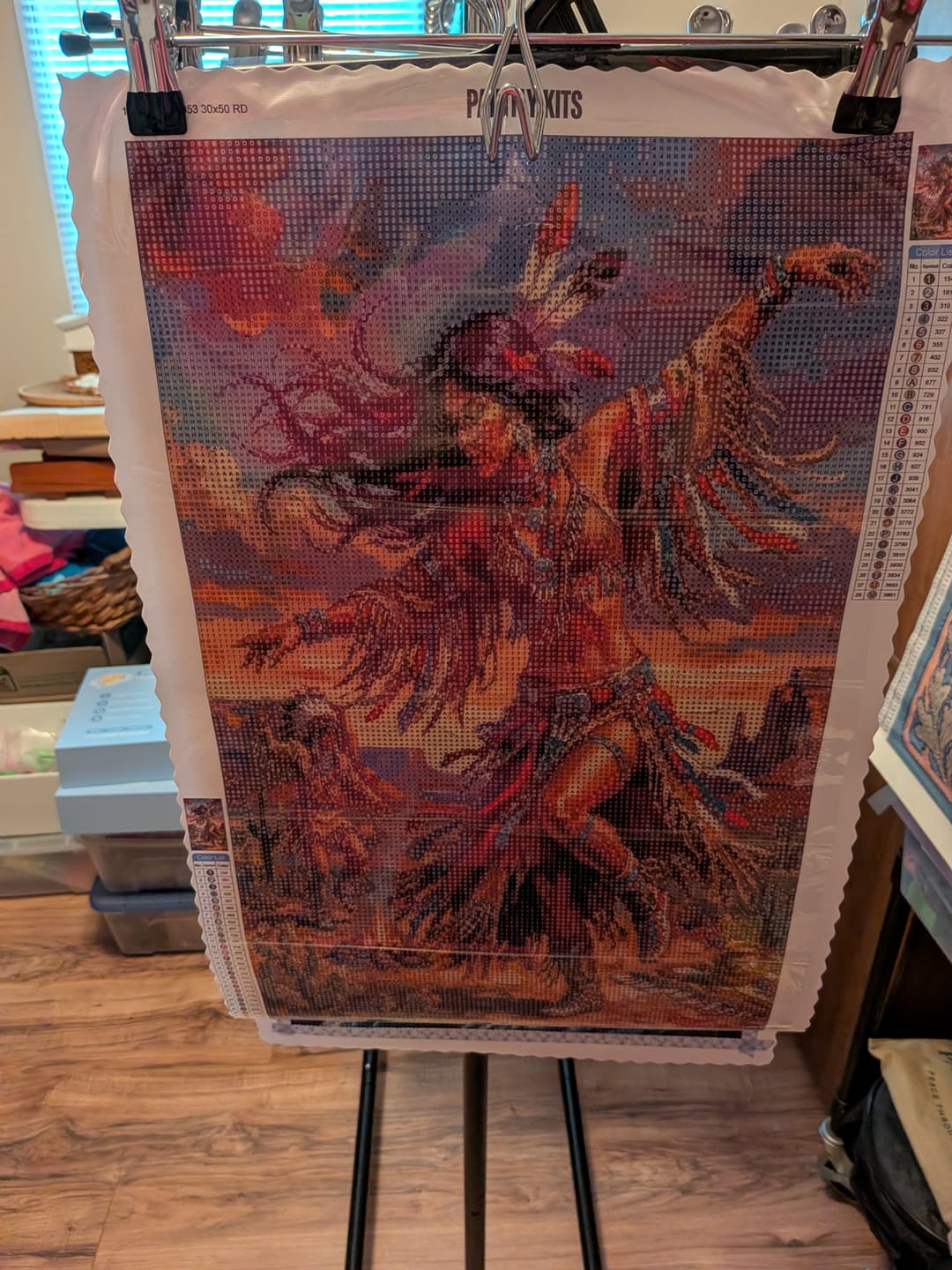 Customer photo review of Desert Dancer Indian Woman (Diamond Painting)