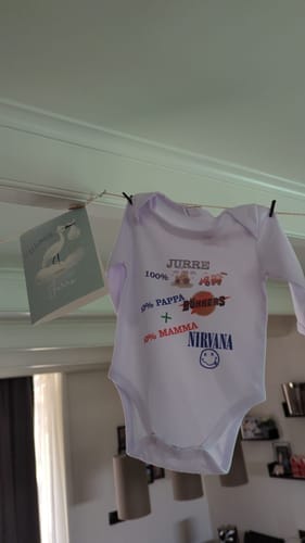 Customer photo review of Baby Romper lange mouw in 5 maten voor sublimatie (E3-4A)