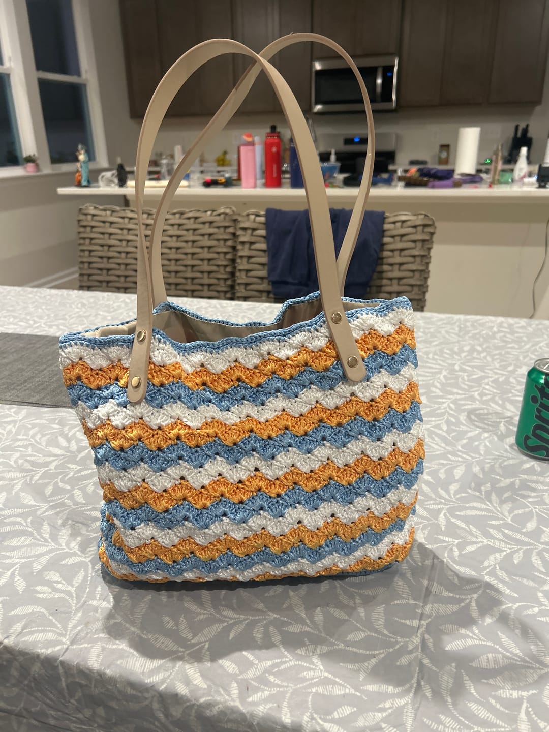 Customer photo review of Seabreaze Wave Tote Crochet Kit