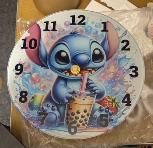 Customer photo review of Glazen Klok 20cm voor sublimatie