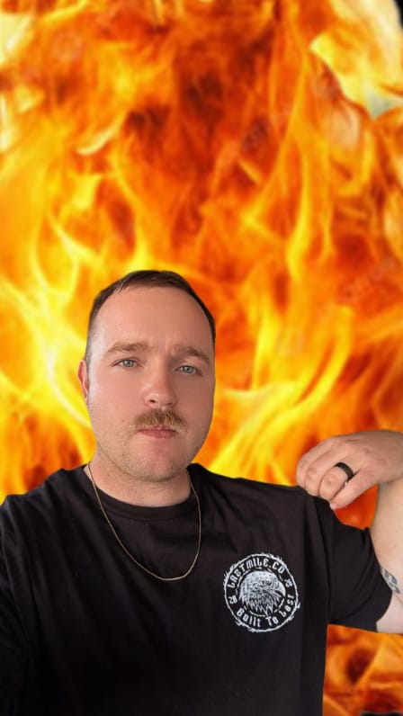 Customer photo review of Wing and Iron Tee