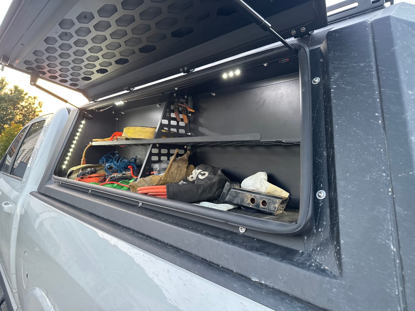 Customer photo review of OPENROAD Truck Cap Storage Box