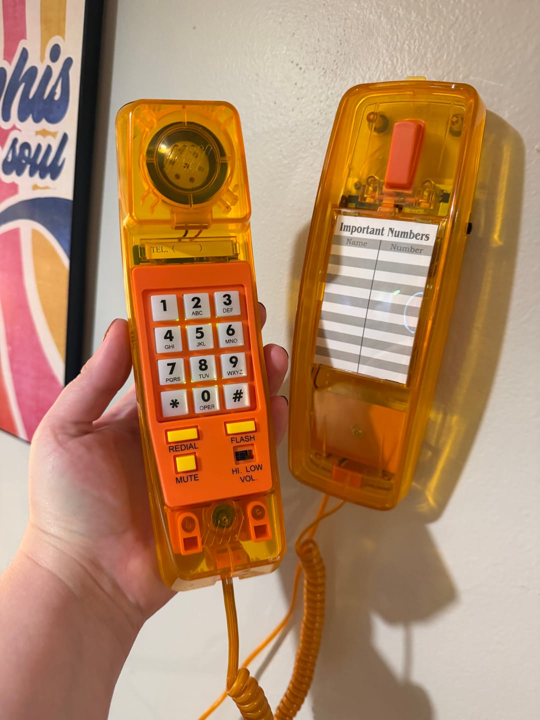Customer photo review of Candie's Transparent Orange Telephone