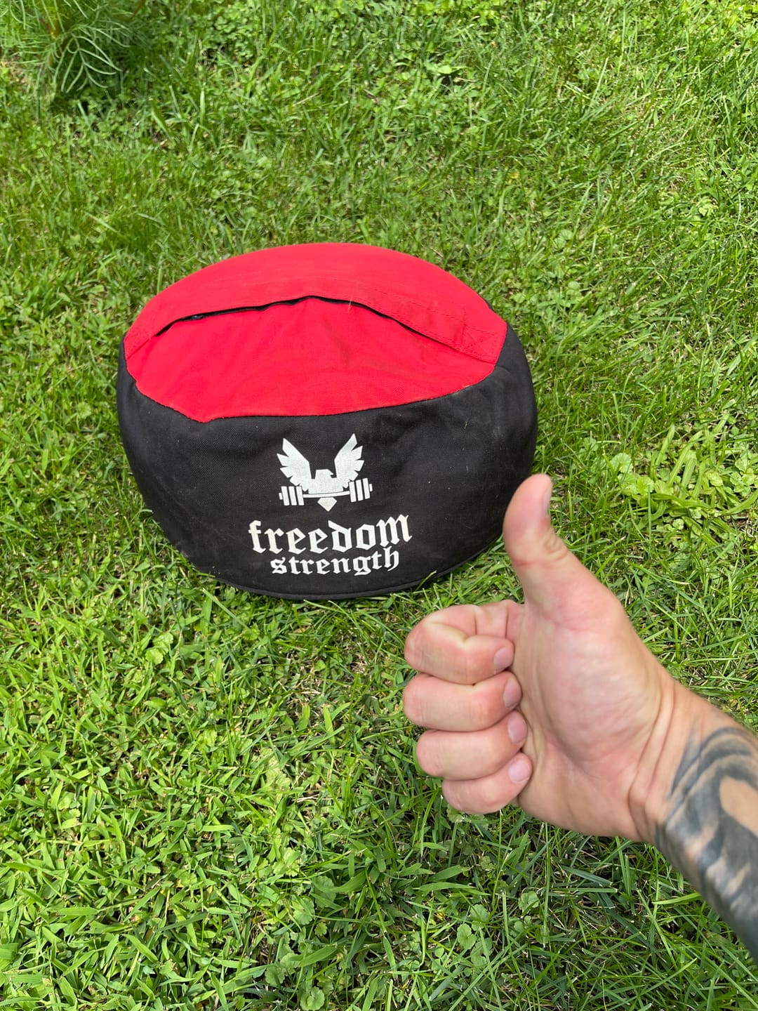 Customer photo review of Strongman Sandbag