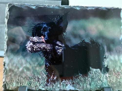 Customer photo review of Leisteen Rechthoek 14x19,5cm voor sublimatie
