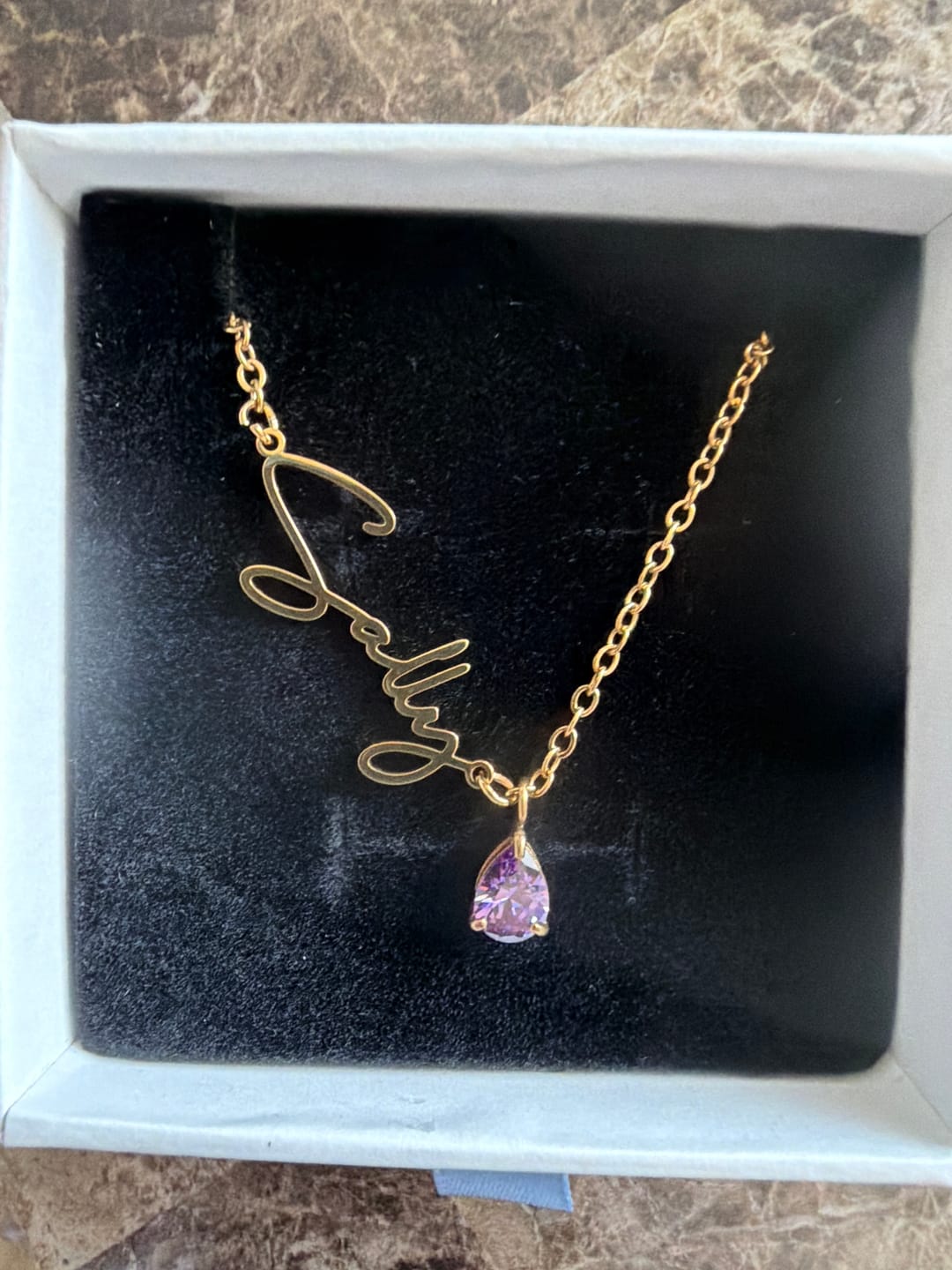 Customer photo review of Lucce Signature Necklace