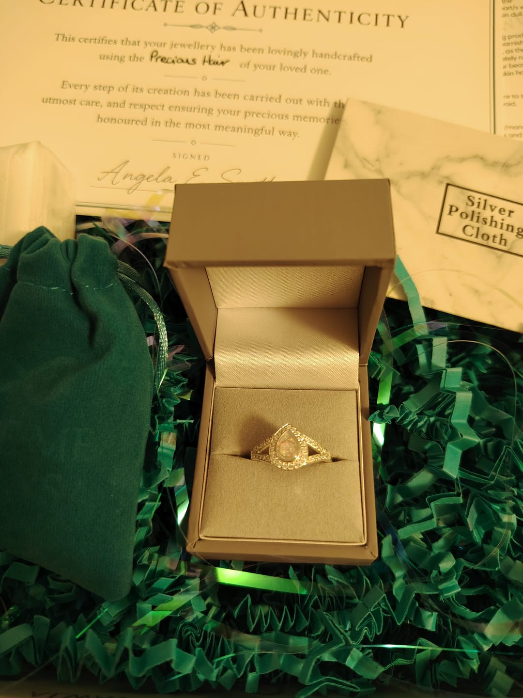 Customer photo review of Mary-Jane Tearstone CZ Ring