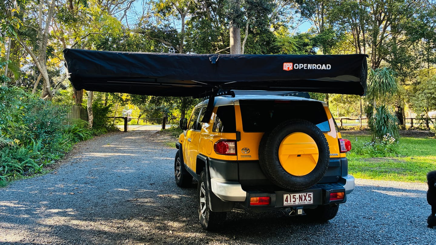 Customer photo review of OPENROAD  270 Free Standing Awning for Camping