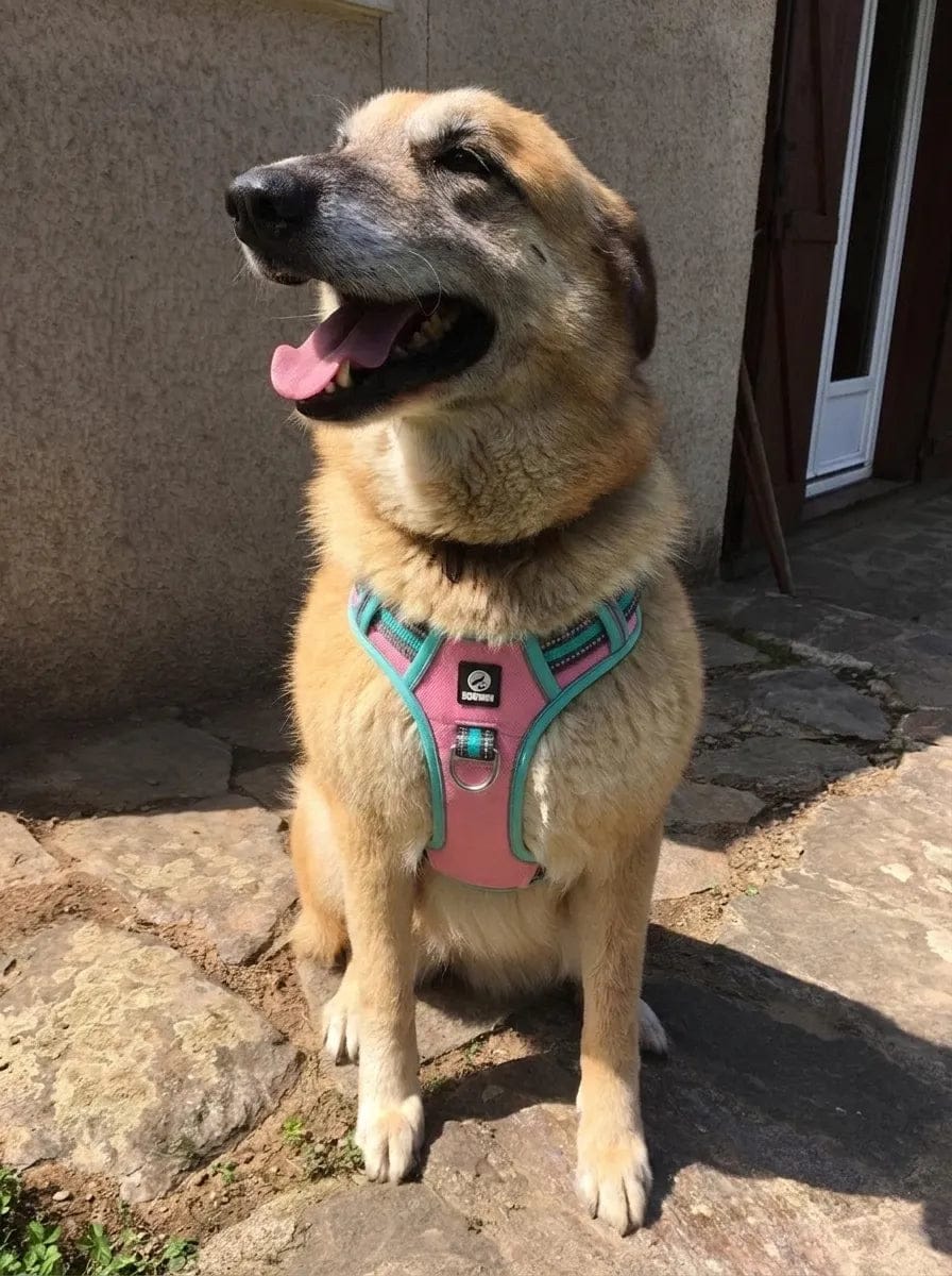 Customer photo review of Harnais anti-traction pour chien