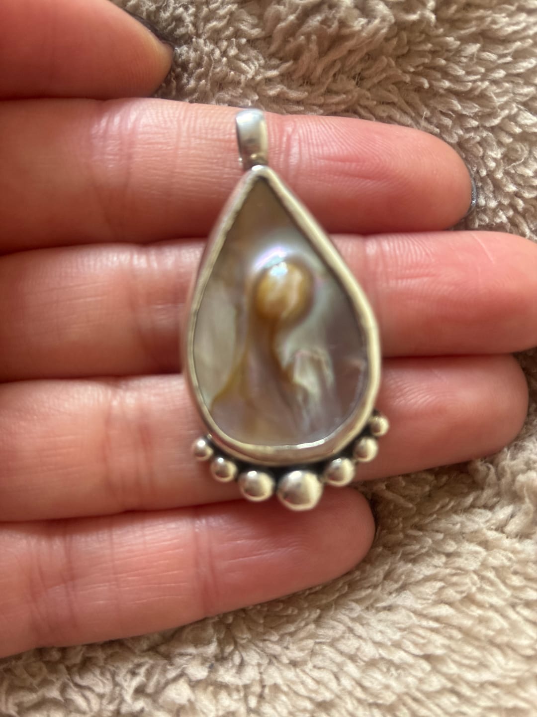Customer photo review of Colgante Perla Blister