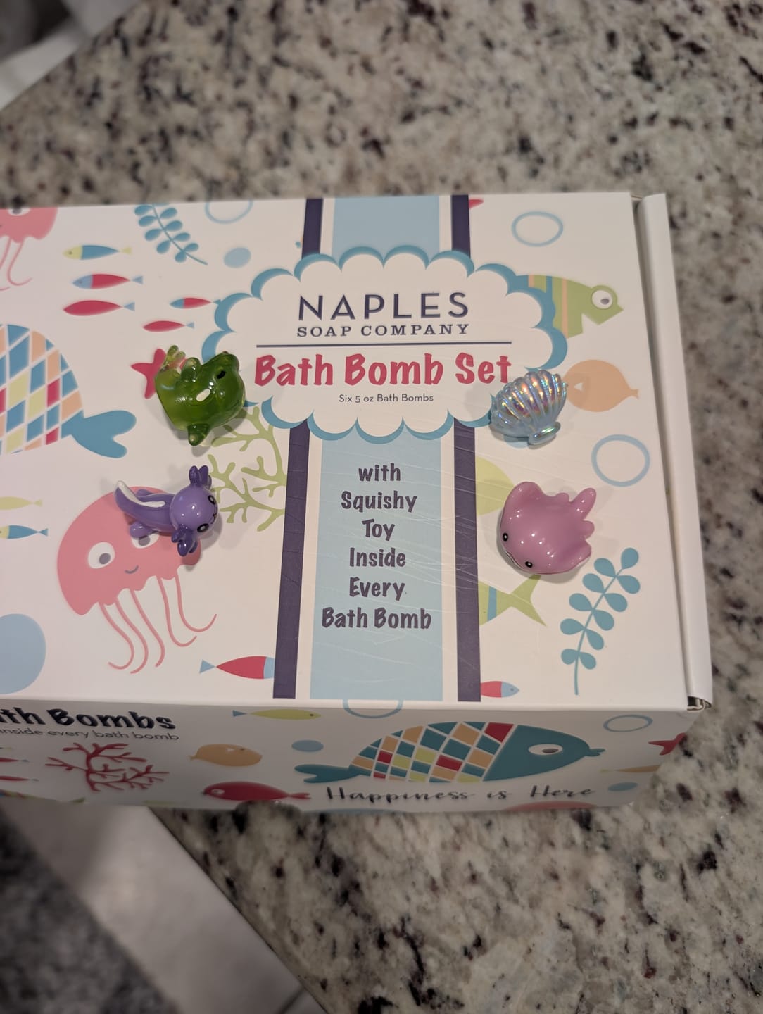 Customer photo review of Fizz-N-Fun Kids Bath Bomb Set