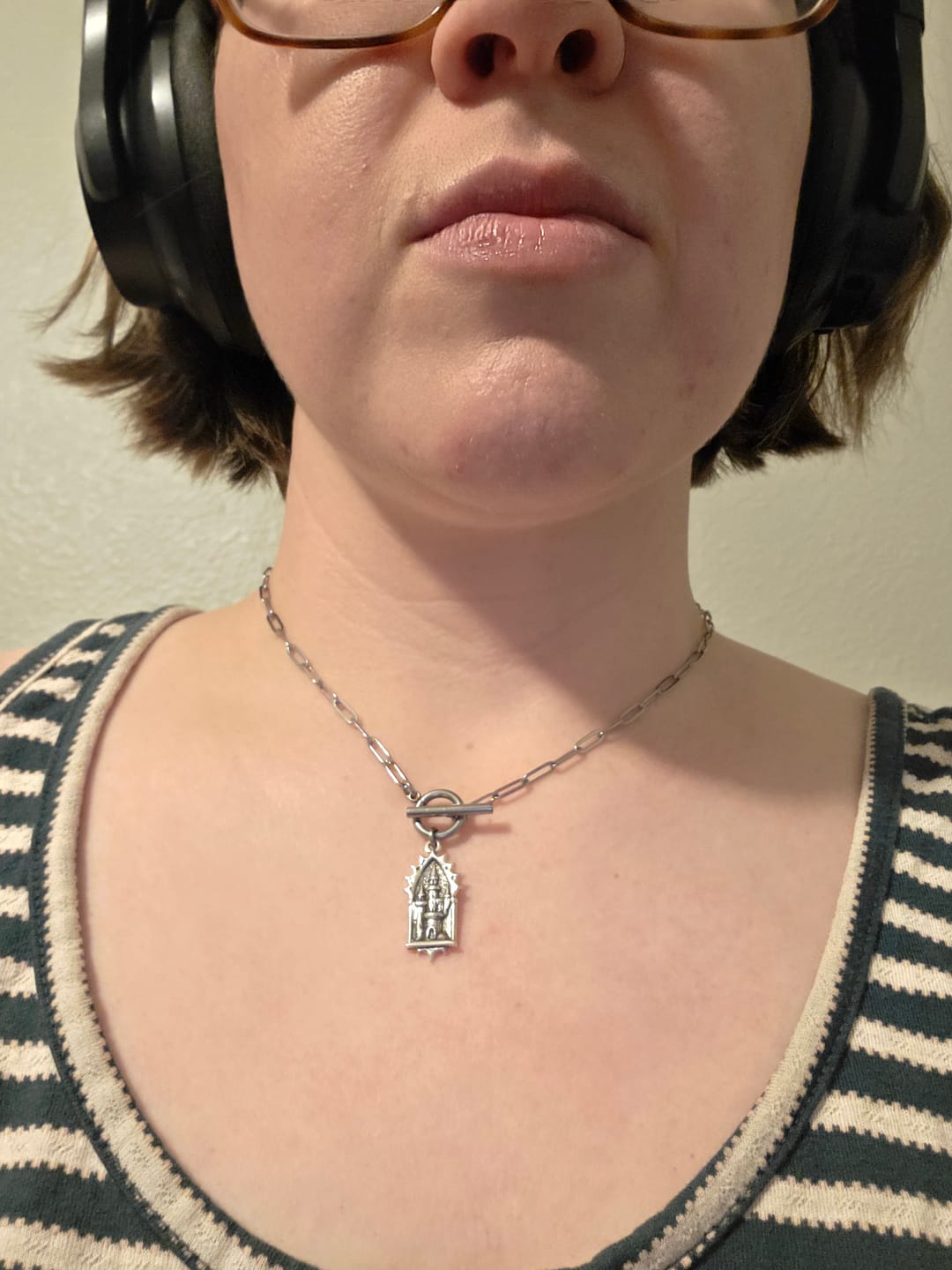 Customer photo review of Silent Keep Necklace