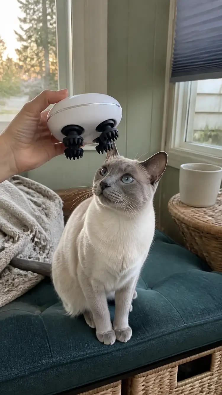 Customer photo review of Viva Pet Spa Handheld Massager