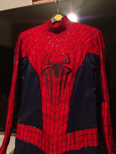 Customer photo review of The Amazing Spider-Man Costume Replica Wearable Suit (Replica Grade)(Screen Printed)
