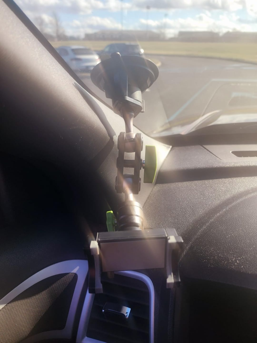 Customer photo review of Super Durable Metal Phone Holder
