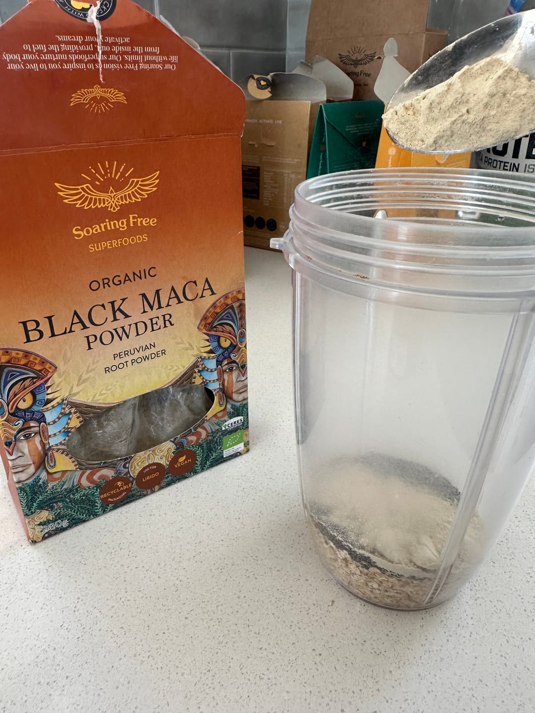 Customer photo review of Organic Black Maca Powder