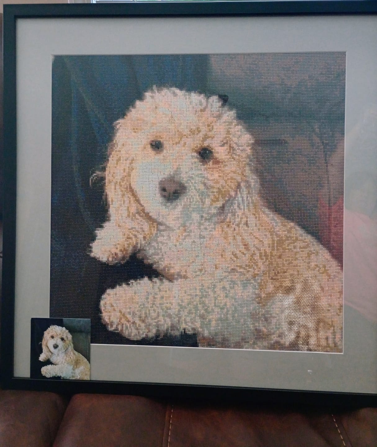 Customer photo review of Worlds Best Customized Diamond Painting Kit