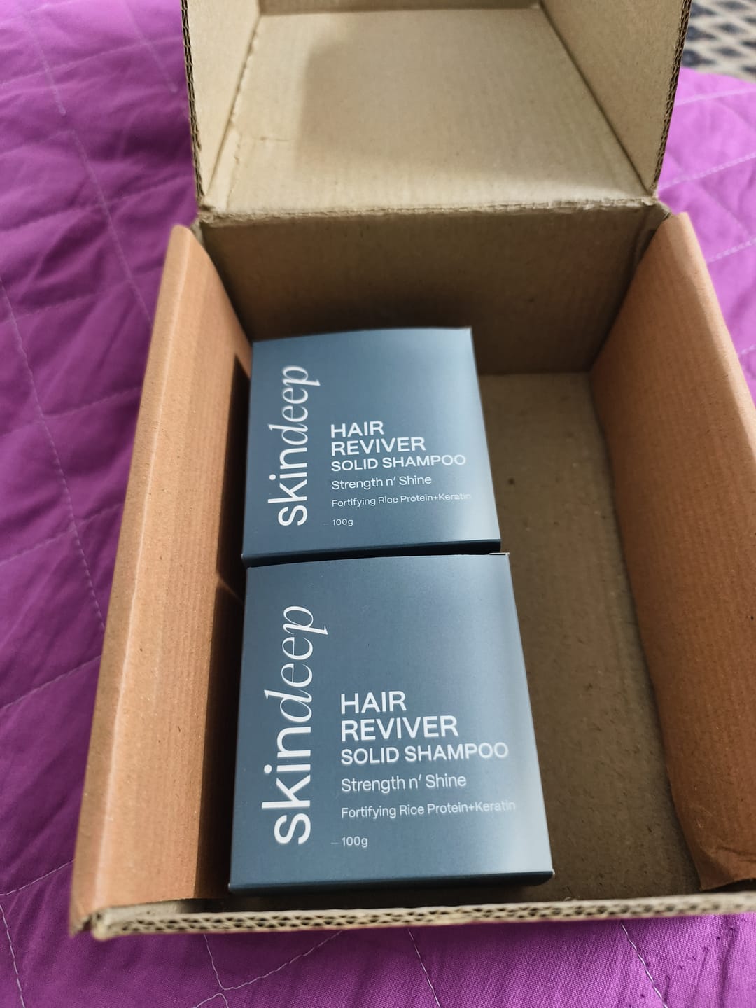 Customer photo review of HAIR REVIVER - Rice Protein Solid Shampoo