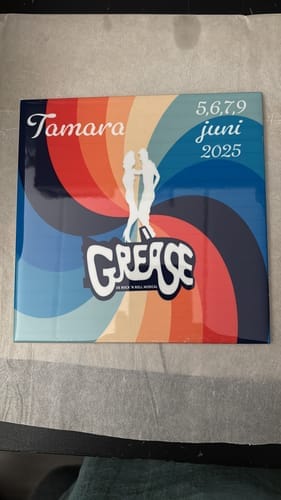 Customer photo review of Sublimatie tegel 15x15 cm wit glans – keramiek A+ kwaliteit