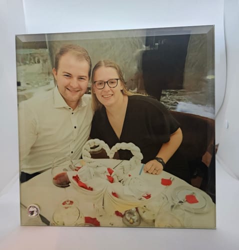 Customer photo review of Glasframe 20 x 20 cm voor sublimatie