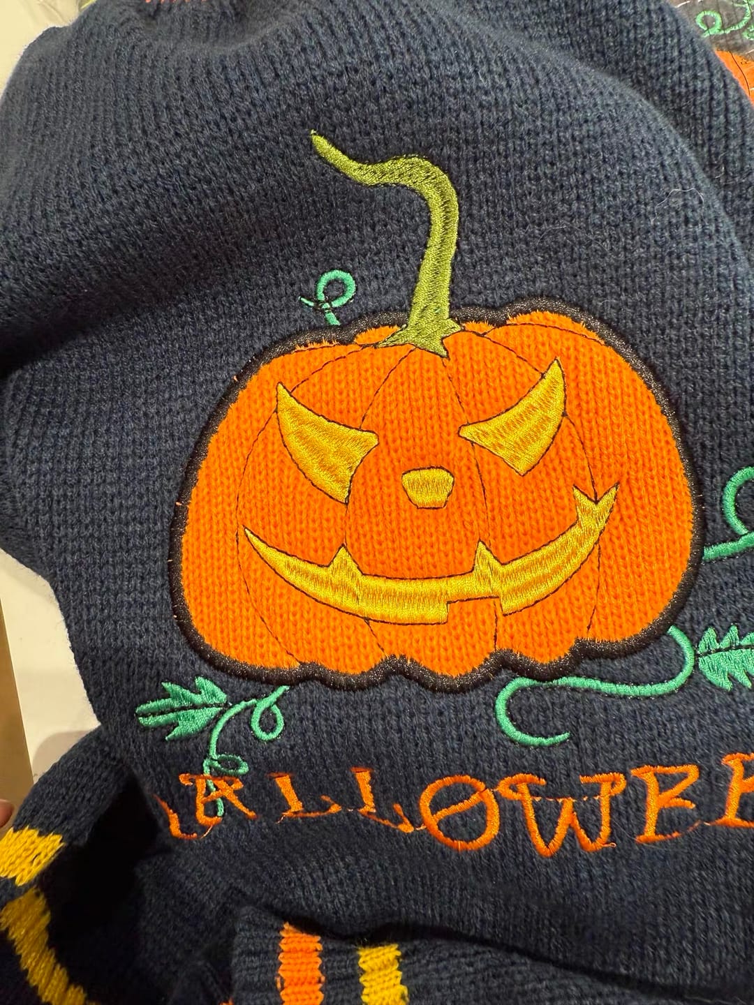 Customer photo review of Halloween Costume Crochet Sweater