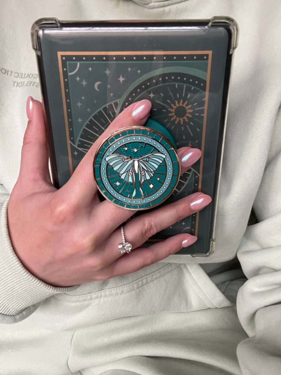 Customer photo review of Luna Moth eReader Sticker Insert