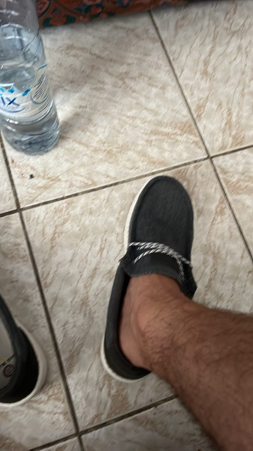 Customer photo review of Chaussures bateau Saint-Jean gris carbone